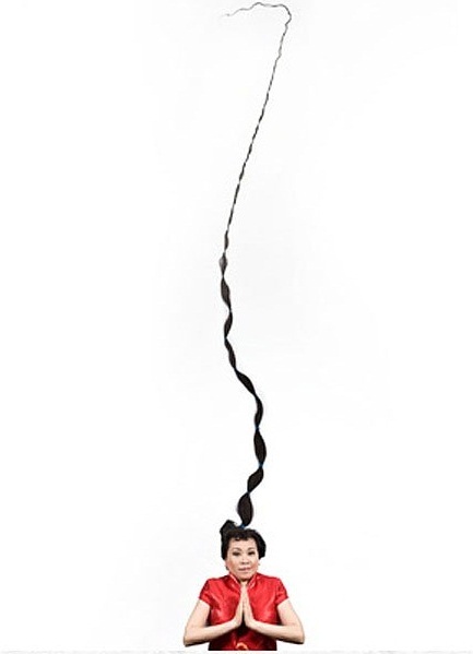 Tháng 4/2009, anh Wei Shengchu lập Kỷ lục Guinness về số kim cắm trên đầu - 2009 cây kim.