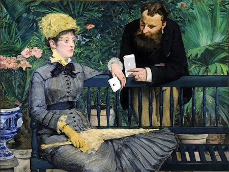 Nếu nàng Mona Lisa biết chụp ảnh “tự sướng”...! - 14 Bức “Trong căn nhà kính” - Édouard Manet vẽ năm 1878-1879.