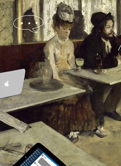 Nếu nàng Mona Lisa biết chụp ảnh “tự sướng”...! - 20 Bức “Trong quán cà phê” - Edgar Degas vẽ năm 1876.