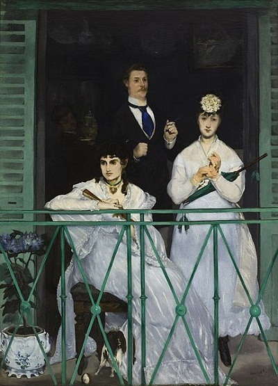 Nếu nàng Mona Lisa biết chụp ảnh “tự sướng”...! - 25 Bức “Trên ban công” - Édouard Manet vẽ năm 1868.