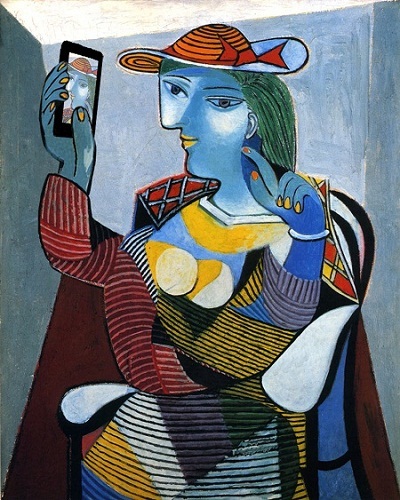 Nếu nàng Mona Lisa biết chụp ảnh “tự sướng”...! - 36 Nàng chụp ảnh “tự sướng”.