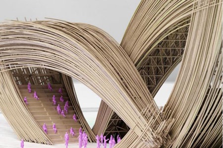 Kiến trúc mềm mại của công trình lấy ý tưởng từ thư pháp - 7 Đây sẽ là nơi gặp gỡ, giao lưu của các du khách chứ không chỉ là một cánh cổng ra vào đơn thuần.