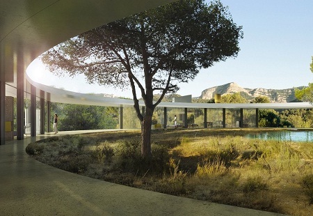 Nhìn từ xa, tòa nhà