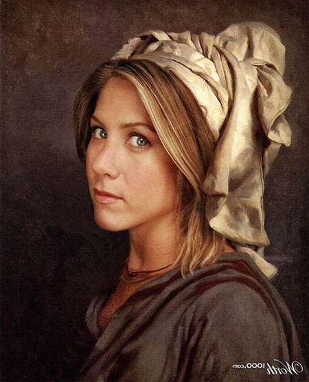 Nghệ sĩ đẹp lộng lẫy khi hóa thân vào tranh cổ - 10 Nữ diễn viên Jennifer Aniston