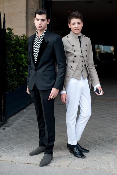 Peter II và Harry Brant, các con trai của nhà tư bản công nghiệp người Mỹ - Peter Brant. 