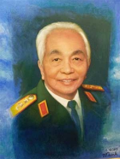 Tặng sách và tranh gia đình Đại tướng Võ Nguyên Giáp - 1 Bức “Chân dung Đại tướng Võ Nguyên Giáp”