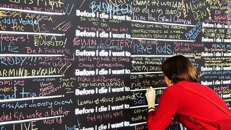 Câu hỏi cho tất cả: “Bạn muốn làm gì trước khi chết…” - 1 Thú vị dự án nghệ thuật “Trước khi tôi chết…”