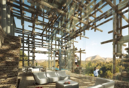 Nhìn từ xa, tòa nhà