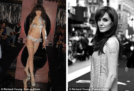 Ảnh hiếm về các ngôi sao nổi tiếng của paparazzi đầu tiên trên thế giới - 8 Người mẫu Daisy Lowe năm 2008 (trái), nữ diễn viên Angelina Jolie năm 2010 (phải).