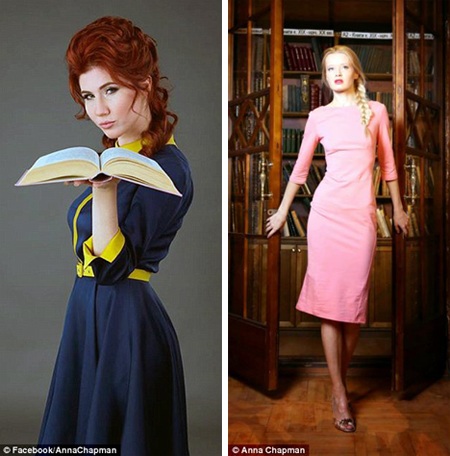 Nữ điệp viên quyến rũ nhất nước Nga tung ra sản phẩm thời trang - 3 Anna Chapman thuở còn là điệp viên