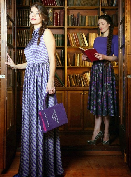 Nữ điệp viên quyến rũ nhất nước Nga tung ra sản phẩm thời trang - 4 Những bộ trang phục này mang phong cách cổ điển mà theo Anna Chapman, chúng rất “đậm chất Nga”.