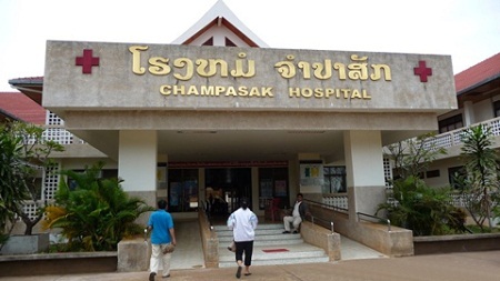 Việt kiều xây tặng bệnh viện Lào khoa sản - 1 Bệnh viện Champasak.