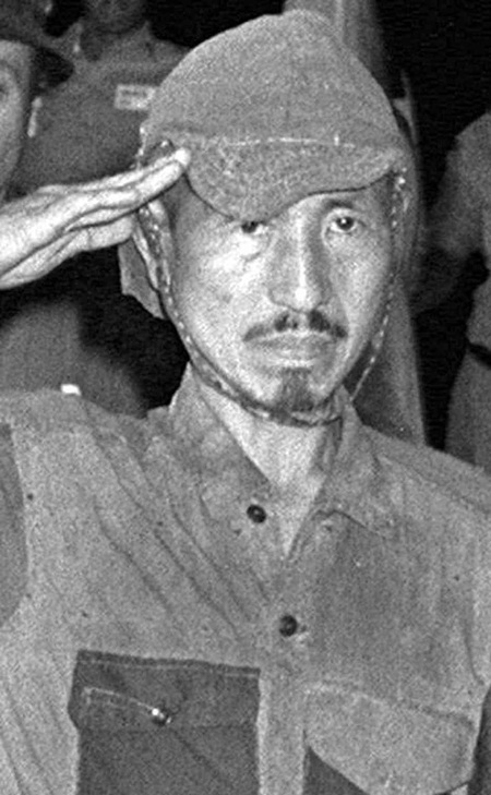 Chân dung cựu sĩ quan quân đội Nhật ông Hiroo Onoda, người đã tử thủ trong rừng suốt 29 năm.