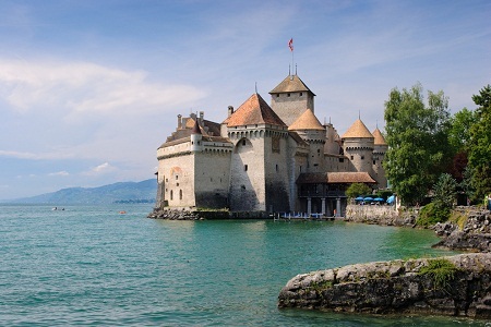 Những lâu đài lộng lẫy nhất thế giới - 26 Lâu đài Chillon, khu đô thị Veytaux, Thụy Sĩ