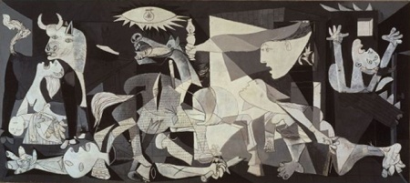 Hình ảnh loài Ngựa dũng mãnh trong hội họa - 22 Bức “Guernica” của
Pablo Picasso, vẽ năm 1937.