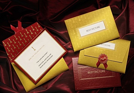 Khám phá bí mật bên trong chiếc phong bì trao giải Oscar - 13 Thiết kế đơn giản nhưng sang trọng.