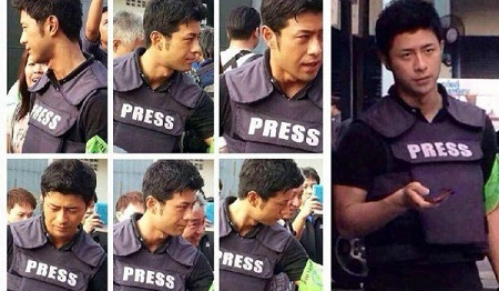 Phóng viên Nhật Bản đẹp trai khiến người biểu tình Bangkok tan chảy