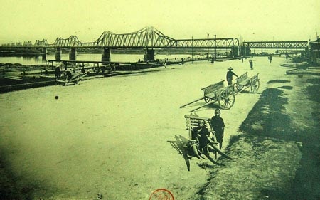 Cầu Doumer trong album của Dieulefils chụp năm 1910