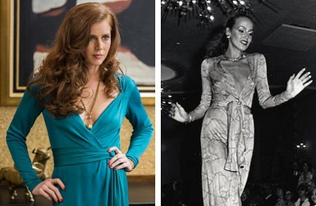 Thời trang siêu gợi cảm trong phim nhận 10 đề cử Oscar - 6 Chiếc váy quấn mà nữ diễn viên Amy Adams mặc là một mẫu váy rất nổi tiếng hồi thập niên 1970.