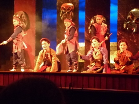 Một cảnh trong vở diễn Chu Văn An- Người thầy của muôn đời