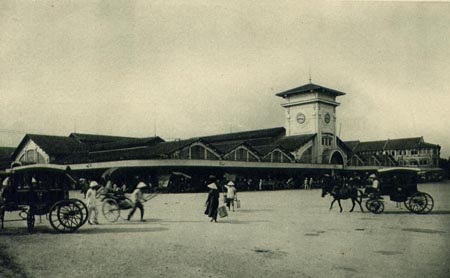 Khu chợ trong những năm 30