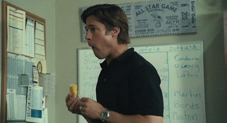 Đoạn video clip tổng hợp một số cảnh phim nhân vật do Brad Pitt đảm nhận “say sưa” ăn uống.