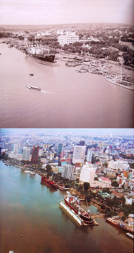 Bờ sông Sài Gòn năm 1955-2005.