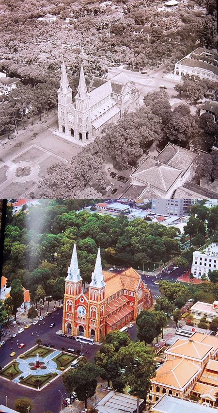 Nhà thờ Đức Bà năm 1955-2005.