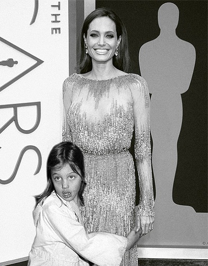Mỹ nhân màn ảnh ngày ấy- bây giờ - 11 Angelina Jolie và cô bé lên 5.