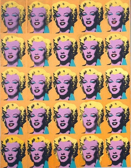 10 gương mặt không thể quên - 5 Bộ tranh Marilyn Diptych