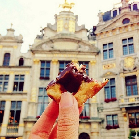 Vẻ quyến rũ khó cưỡng của ẩm thực Việt Nam qua ảnh - 23 Bánh quế ở
Brussels, Bỉ.