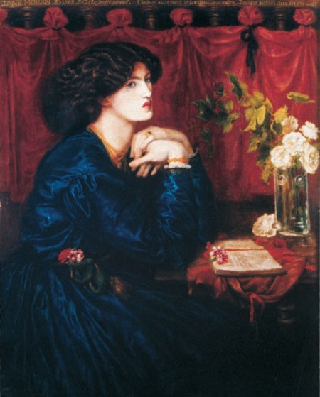 Bức “Váy lụa xanh” (1868) của Rossetti.