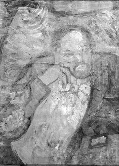 Người đàn ông bí ẩn trong bức tranh người phụ nữ đang tắm của Picasso - 3 Đây là chân dung người đàn ông nằm sâu dưới bức “The Blue Room”. Ông mang ô và để râu.