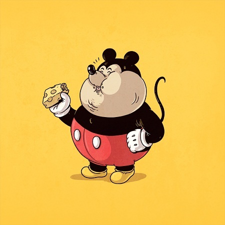Hài hước chùm ảnh những siêu anh hùng màn ảnh bị… béo phì - 15 Chuột Mickey.