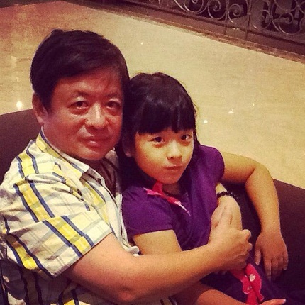 Nhạc sĩ Hồng Quân và con gái Hồng Khanh
