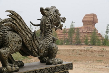 Ai Cập “kiện” Trung Quốc lên UNESCO - 4 Tượng nhân sư nhái của Trung Quốc