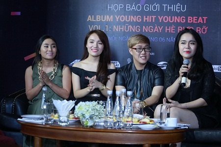 Đại diện 10 ca sĩ trẻ tham gia vào dự án âm nhạc.