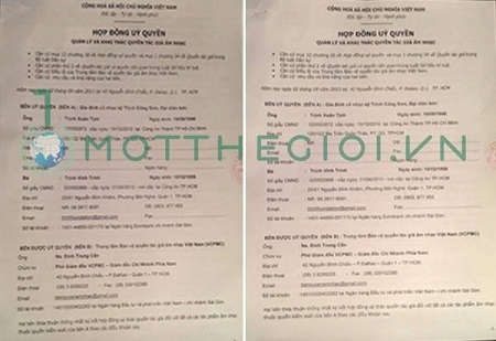 Giấy ủy quyền được chứng nhận của phòng công chứng số 2, TP.HCM ngày 9.4.2002