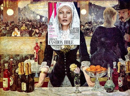 Nghệ thuật tạo ra bởi hội họa kinh điển và… những chiếc bìa báo