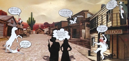 Mặt trước của tờ rơi có vẻ khá đoan chính...