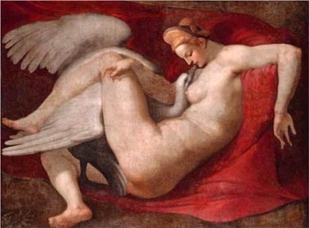 Hình tượng nàng Leda và con thiên nga trong nghệ thuật - 2 Bức vẽ của Michelangelo