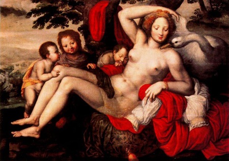 Hình tượng nàng Leda và con thiên nga trong nghệ thuật - 7 Bức vẽ của danh họa người Đức Georg Pencz