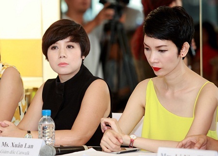 Ấn tượng hình ảnh tuyển mẫu trực tiếp của Đẹp Fashion Runway 3 - 6 Siêu mẫu Xuân Lan rất nhiệt tình hướng dẫn các thí sinh tham dự buổi casting.