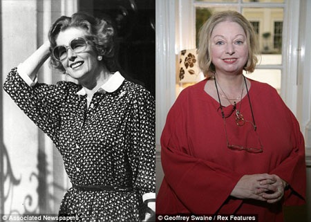 Cố Thủ tướng Margaret Thatcher (trái) và nữ nhà văn Hilary Mantel (phải).