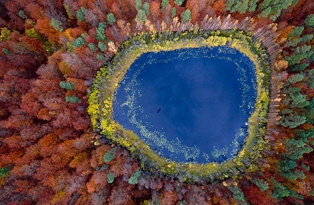 Choáng ngợp trước vẻ đẹp của “nàng thu” - 4 Một khu hồ ở Pomerania, Ba Lan