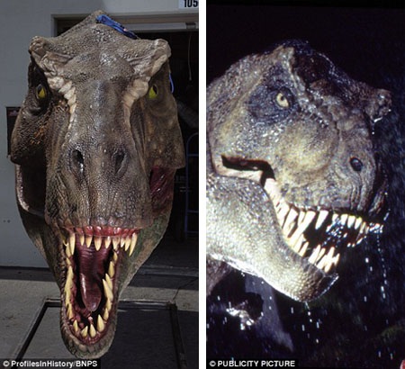 Khủng long trong phim “Công viên kỷ Jura” có giá 3,5 tỉ đồng - 5 Phần đầu của con khủng long Tyrannosaurous Rex.