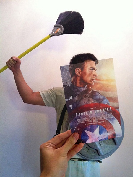 Biến tấu hài hước với poster phim - 9 Captain America