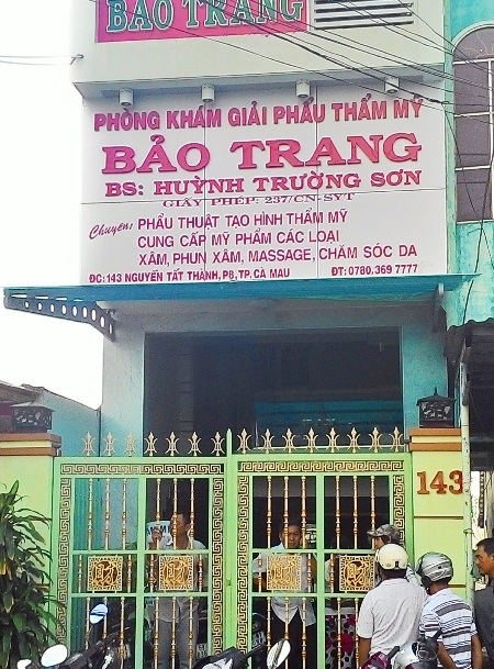 Cơ sở thẩm mỹ Bảo Trang.