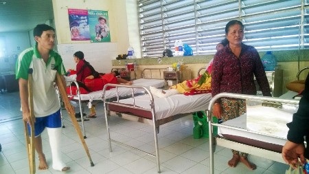 Bệnh nhân đang điều trị tại BVĐK Cà Mau.