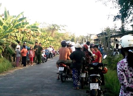 Khu vực phát hiện bé sơ sinh.